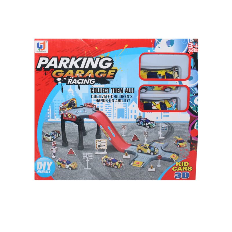 JUGUETELANDIA - Set Parking Carros Graffiti Caja