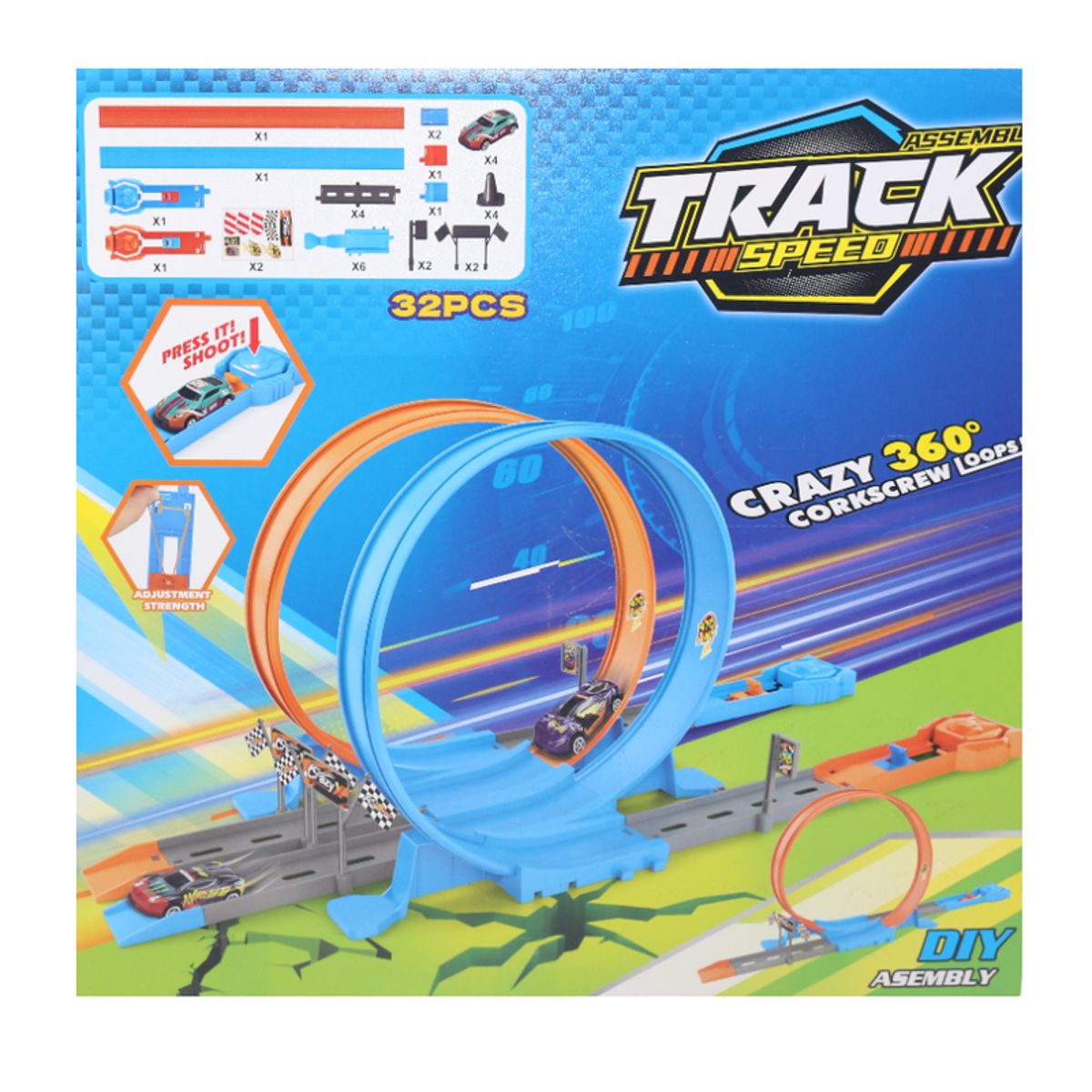 JUGUETELANDIA - Pista Manual Track Caja