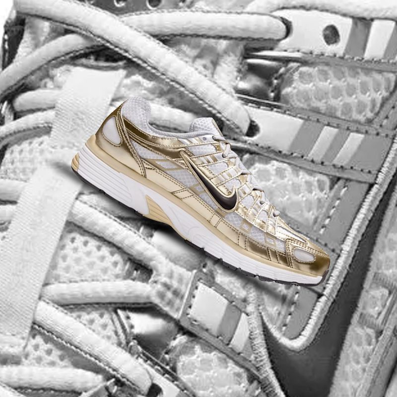 NIKE - Tenis Nike P-6000 Gold Mujer
