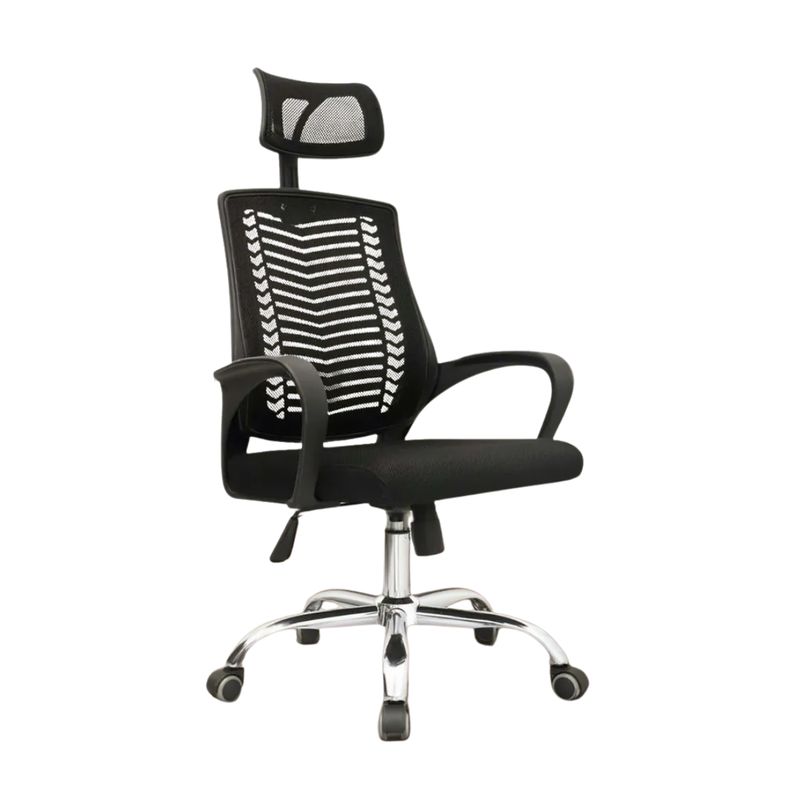 BONNO - Silla Ejecutiva Lifan Con Cabecero Bonno Moderna Cómoda Color Negro