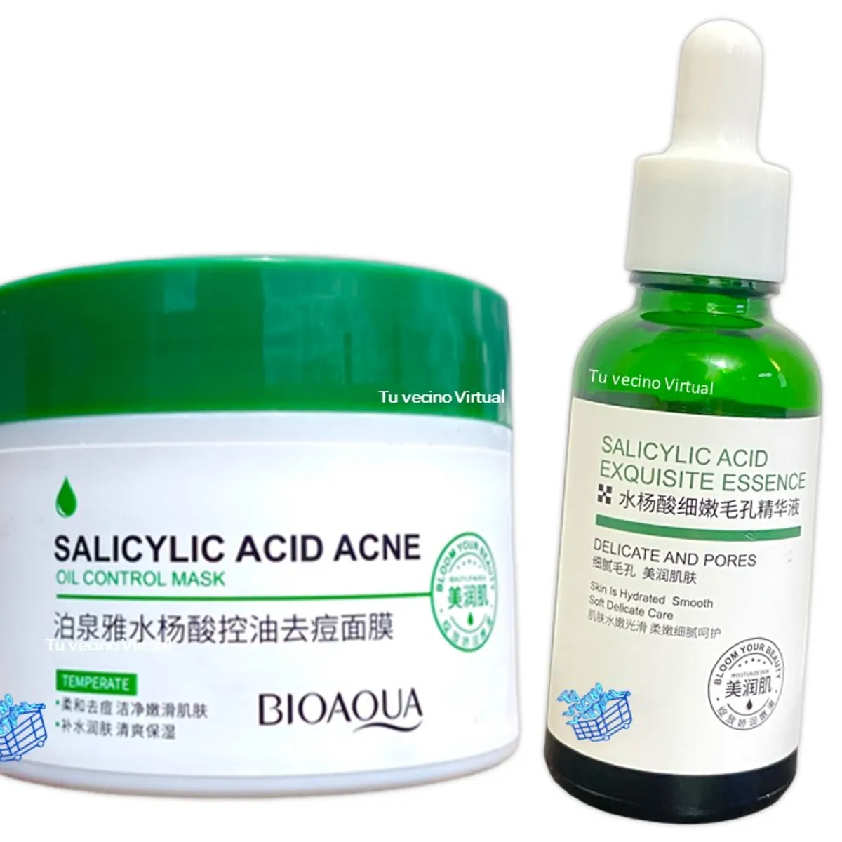 BIOAQUA - Serum Acido Salicilico + Crema Antiacné de ácido Salicílico