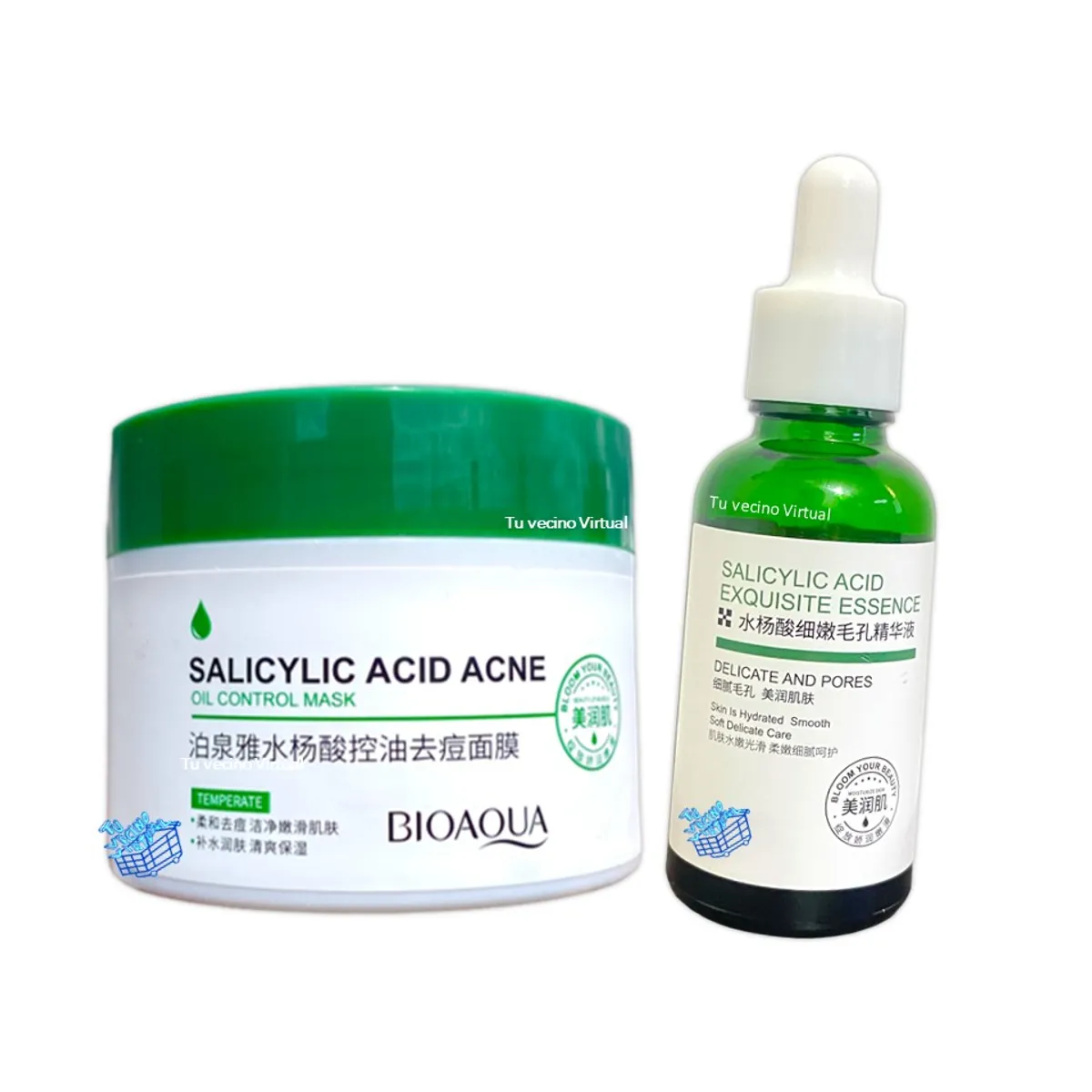 BIOAQUA - Serum Acido Salicilico + Crema Antiacné de ácido Salicílico