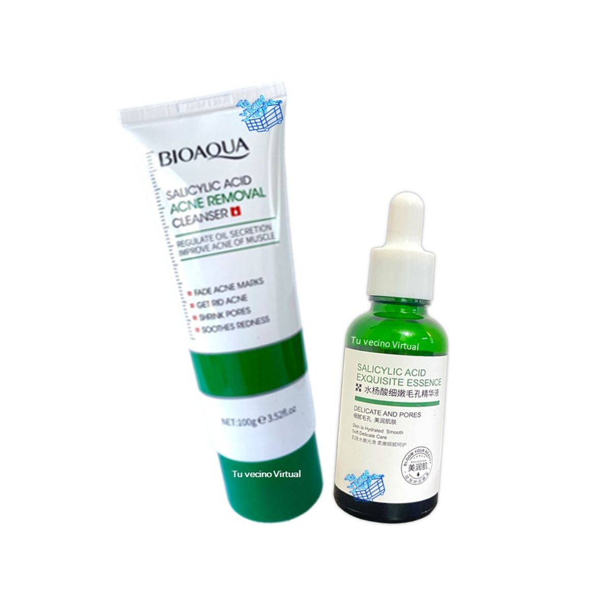 BIOAQUA - Serum Acido Salicilico + Jabon Facial Acido Salicilico Todo Tipo De Piel