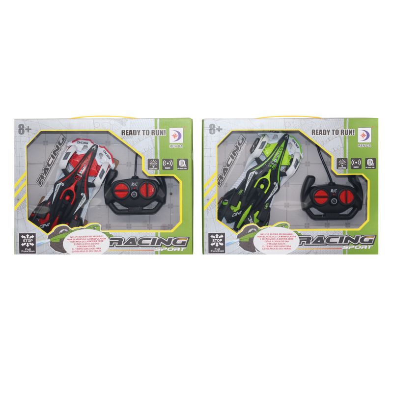 JUGUETELANDIA - Carro De Carreras RC Bateria Recargable Caja