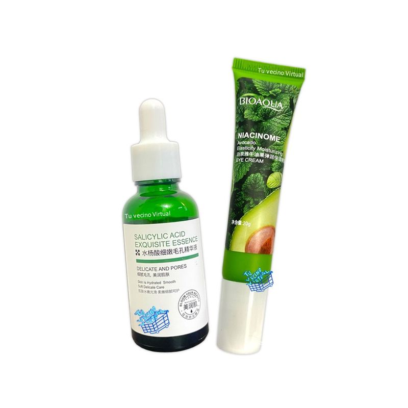 BIOAQUA - Serum Acido Salicilico + Contorno De Ojos Aguacate BioaQUA