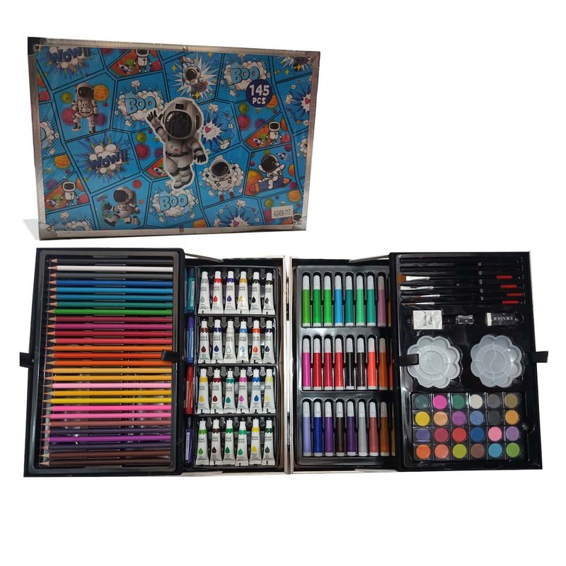 GENERAL - Set Kit Creativo Arte Infantil Dibujo 150 Piezas Astronauta