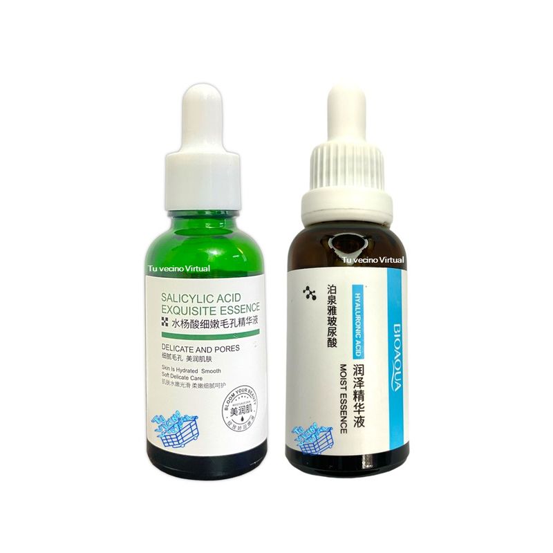 BIOAQUA - Serum Acido Salicilico + Suero De Acido Hialuronico Bioaqua 30 MI
