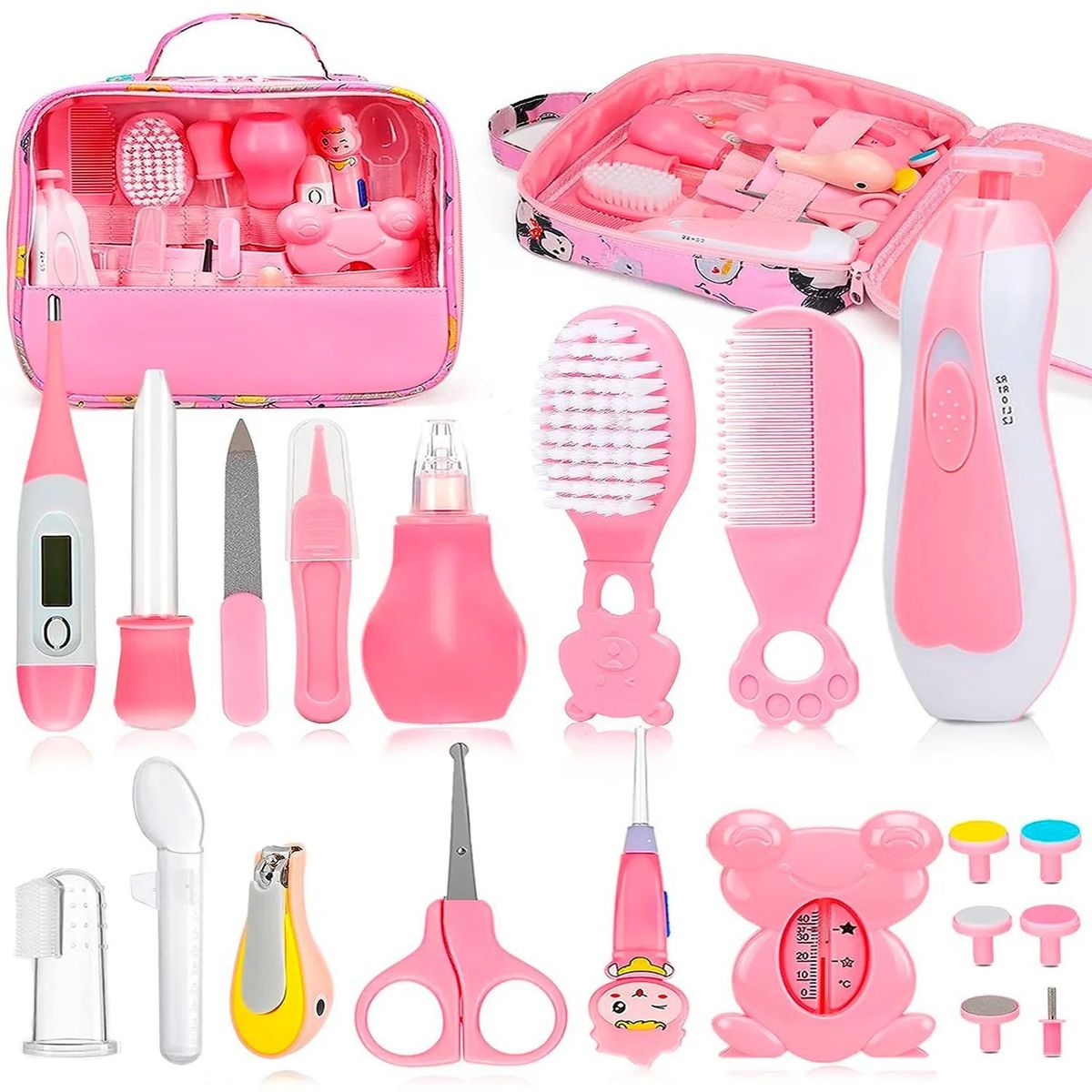 GENERICO - Kit de aseo para bebé Recién Nacido + lima Nuevo Rosa