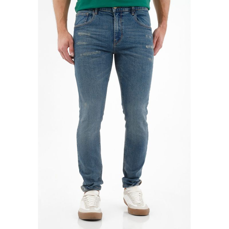 TENNIS - Jean nudy azul para hombre