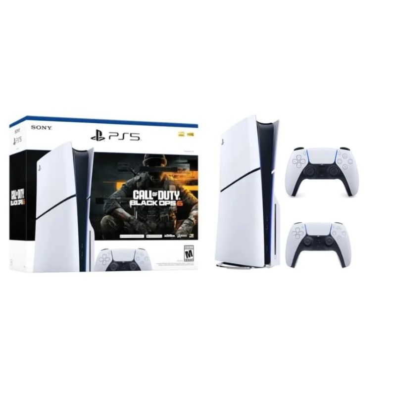 SONY - PlayStation 5 Slim Unidad de cd + Control adicional + Call Of Duty Black Ops 6