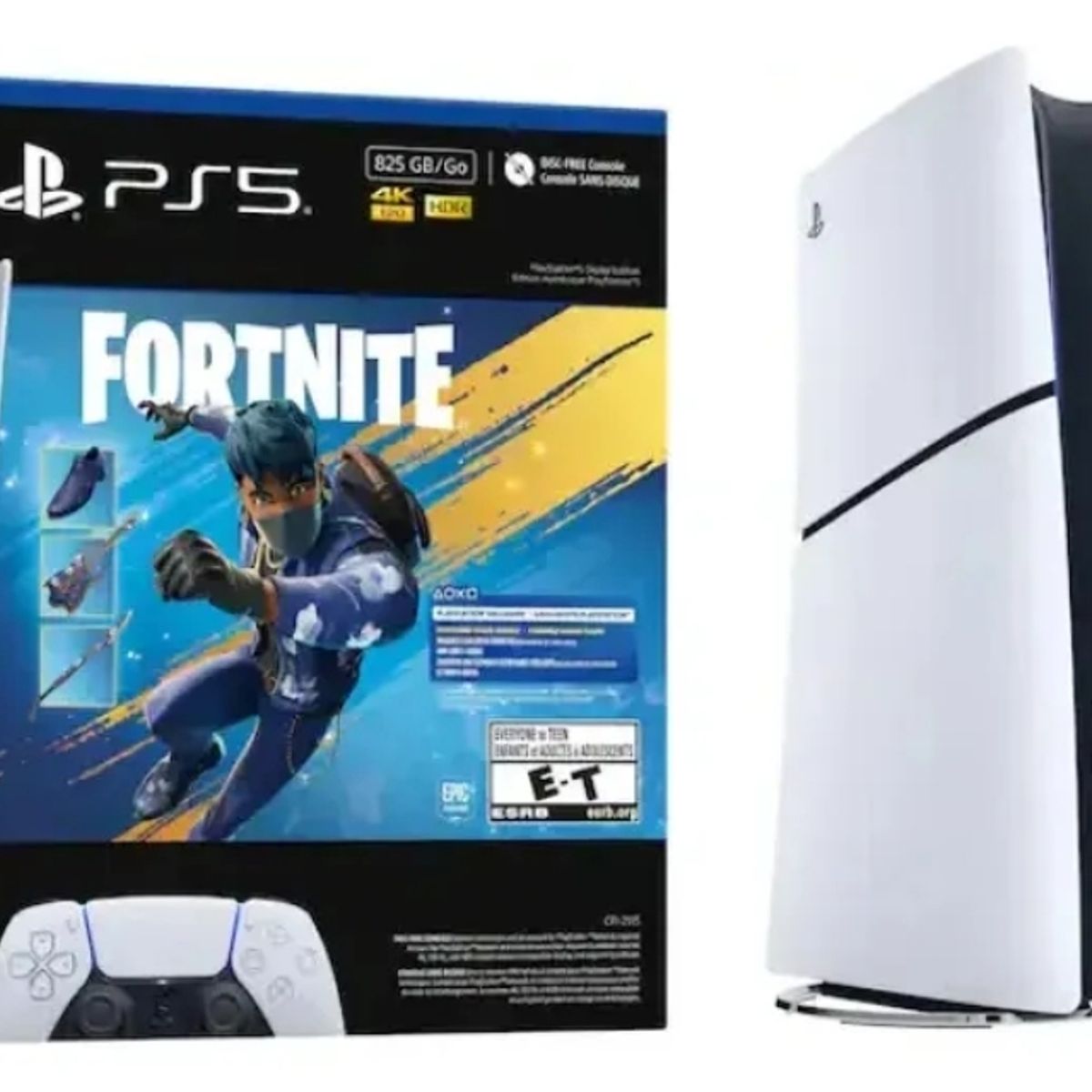 SONY - Playstation 5 Slim Edicion Digital + Paquete Fortnite