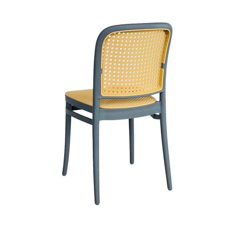 GENERICO - SILLA PP SOLEA TIPO MIMBRE Base Gris