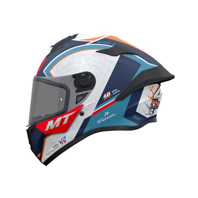 MT HELMETS - CASCO MOTO MT TARGO S CERTIFICADO ECE2206 IVAN ORTOLA BRILLO