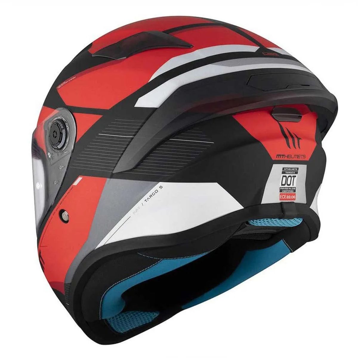 MT HELMETS - CASCO MOTO MT TARGO S CERTIFICA ECE2206 KAY ROJO BRILLO