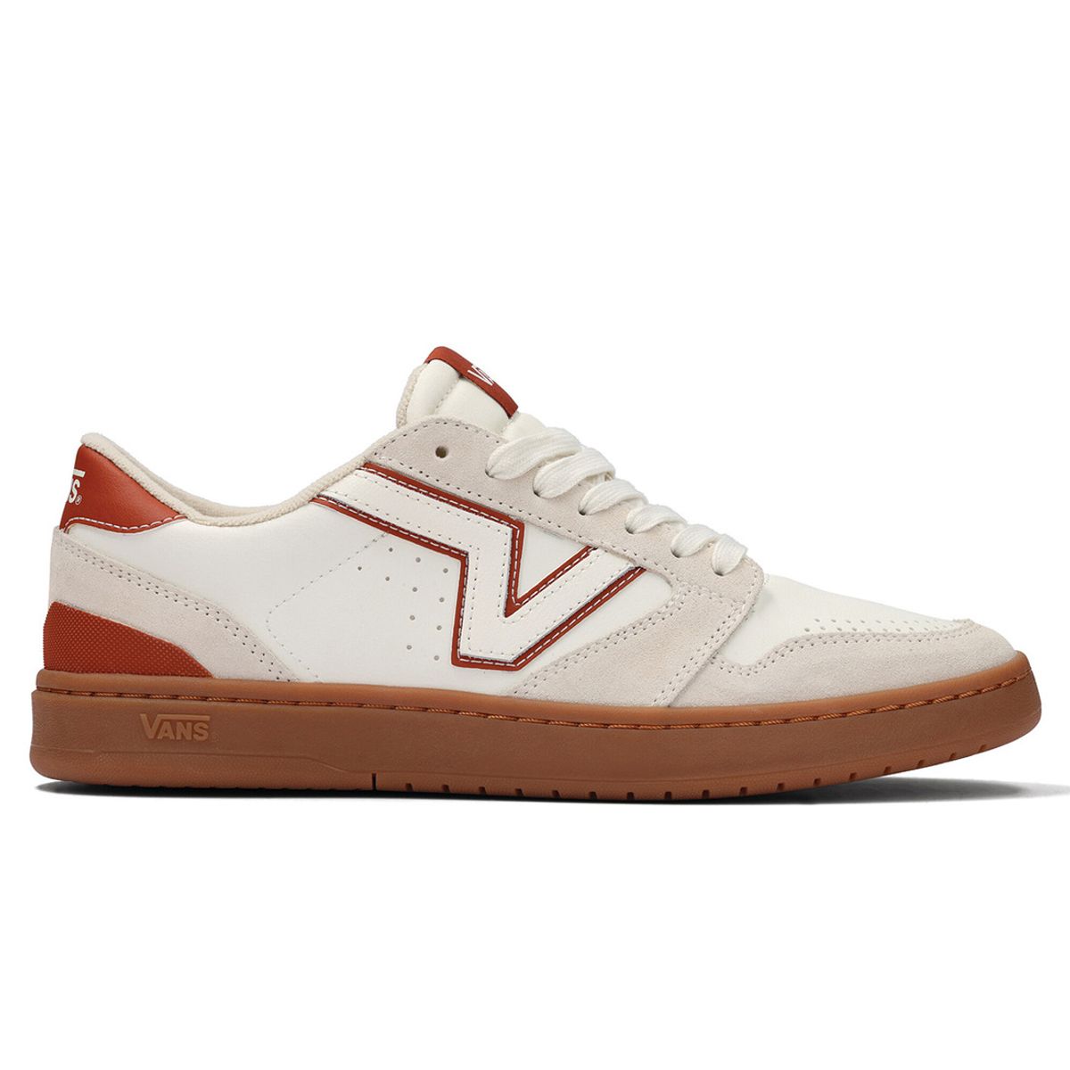 VANS - Tenis Hombre Vans Lowland 2.0 Blanco/Rojo VANS