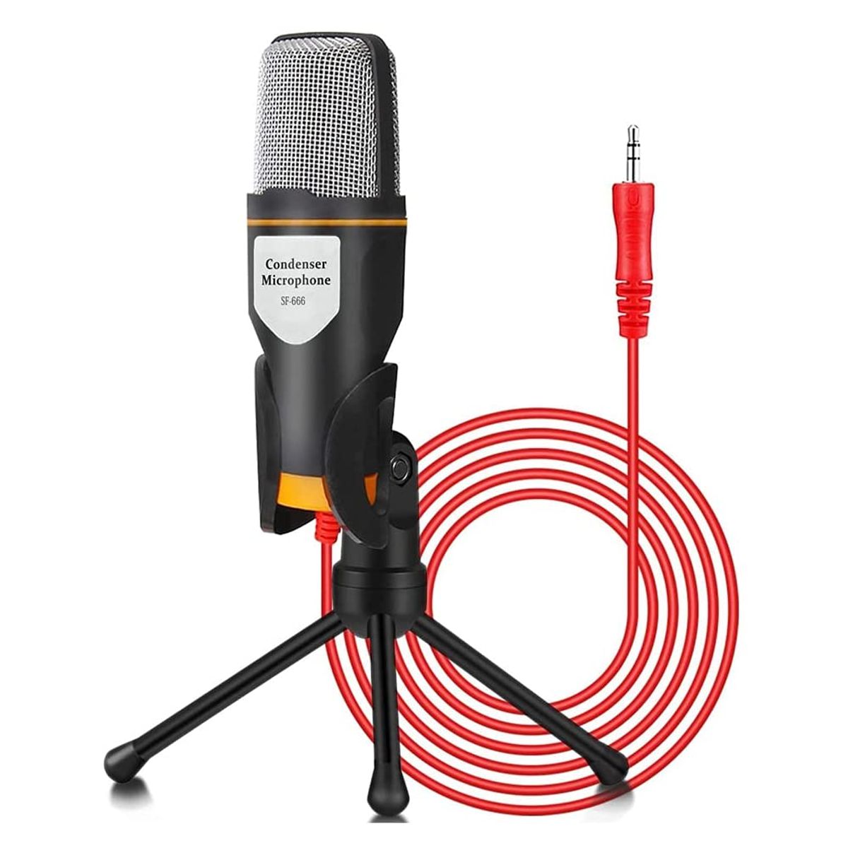 COLME TECHNOLOGY HOME - Micrófono Condensador Sf666 Omnidireccional Trípode PC 35mm