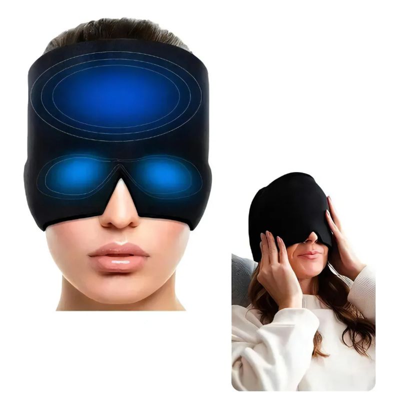 GENERICO - Gorro Para Migraña Alivio Compresa De Gel 360