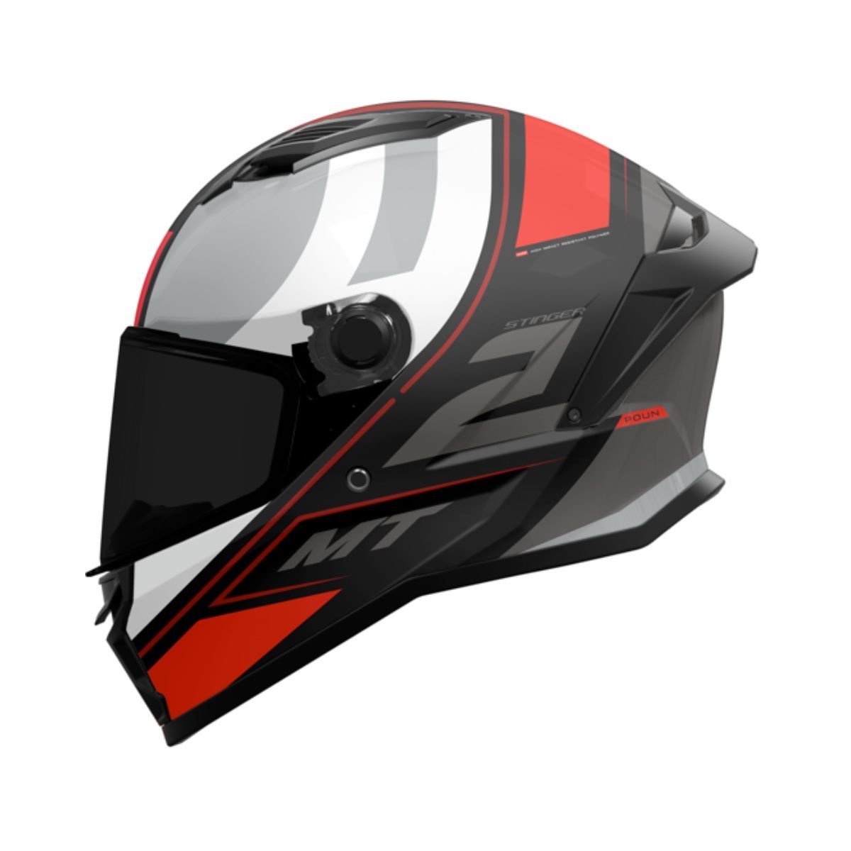 MT HELMETS - CASCO MT STINGER 2 CERTIFICADO ECE2206 POUN ROJO BRILLO