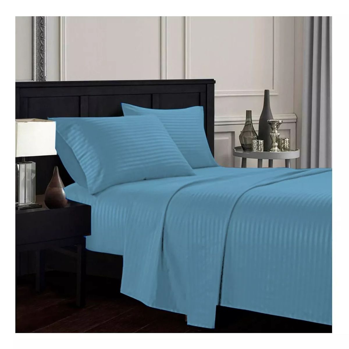 SALOMON - Juego De Sabanas Sencilla 30cm colores - Planchado Permanente 600h