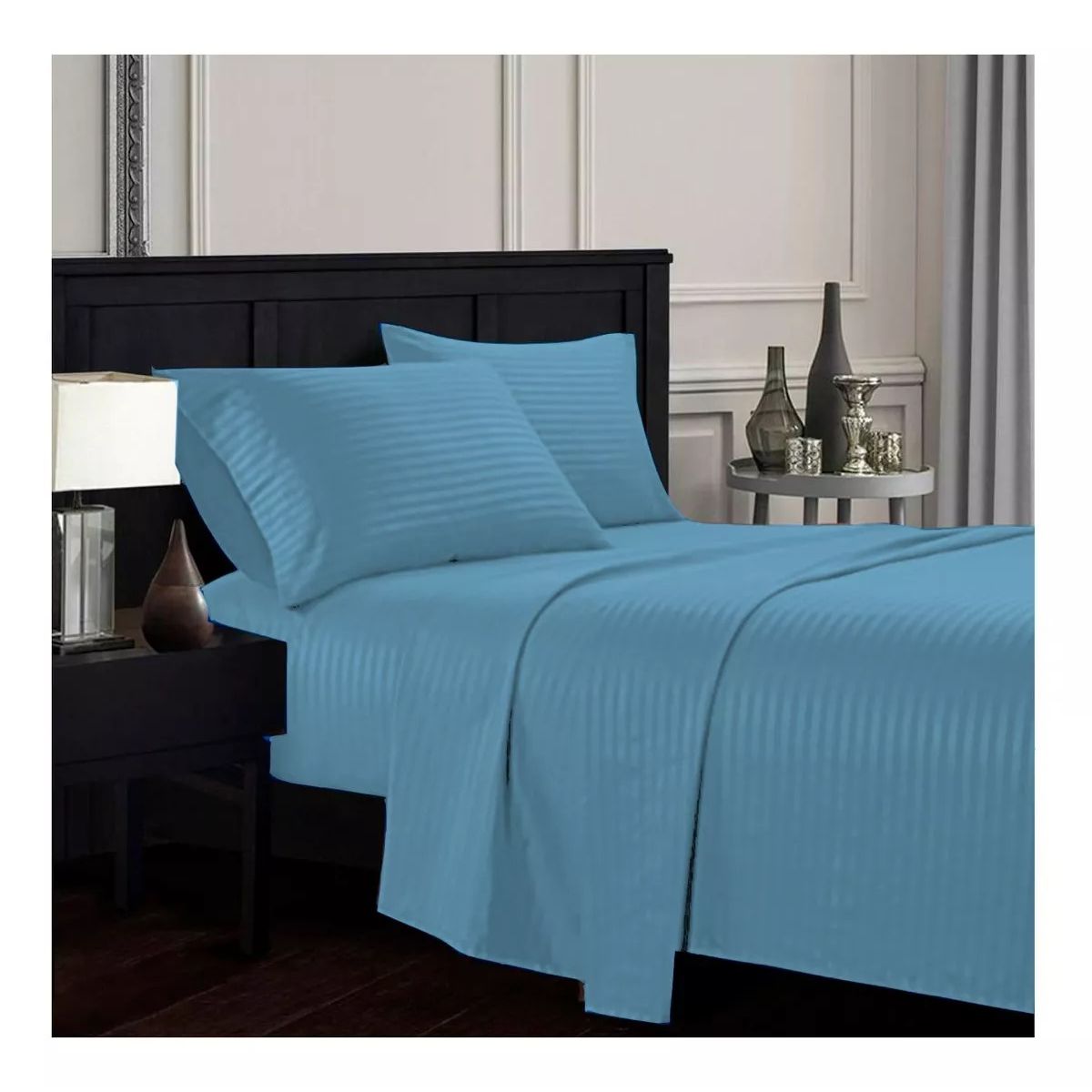 SALOMON - Juego De Sabanas Sencilla 30cm colores - Planchado Permanente 600h