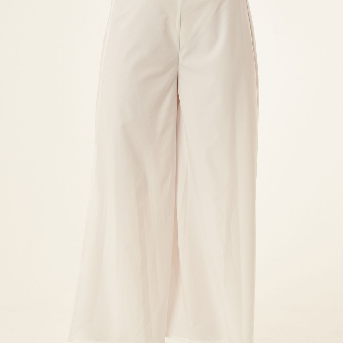 BELIFE - Pantalón blanco con aberturas para mujer