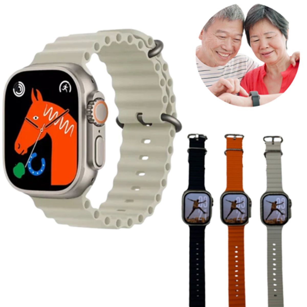 SHUNGA - Reloj Inteligente Smartwatch W10+ Ultra PowerFit