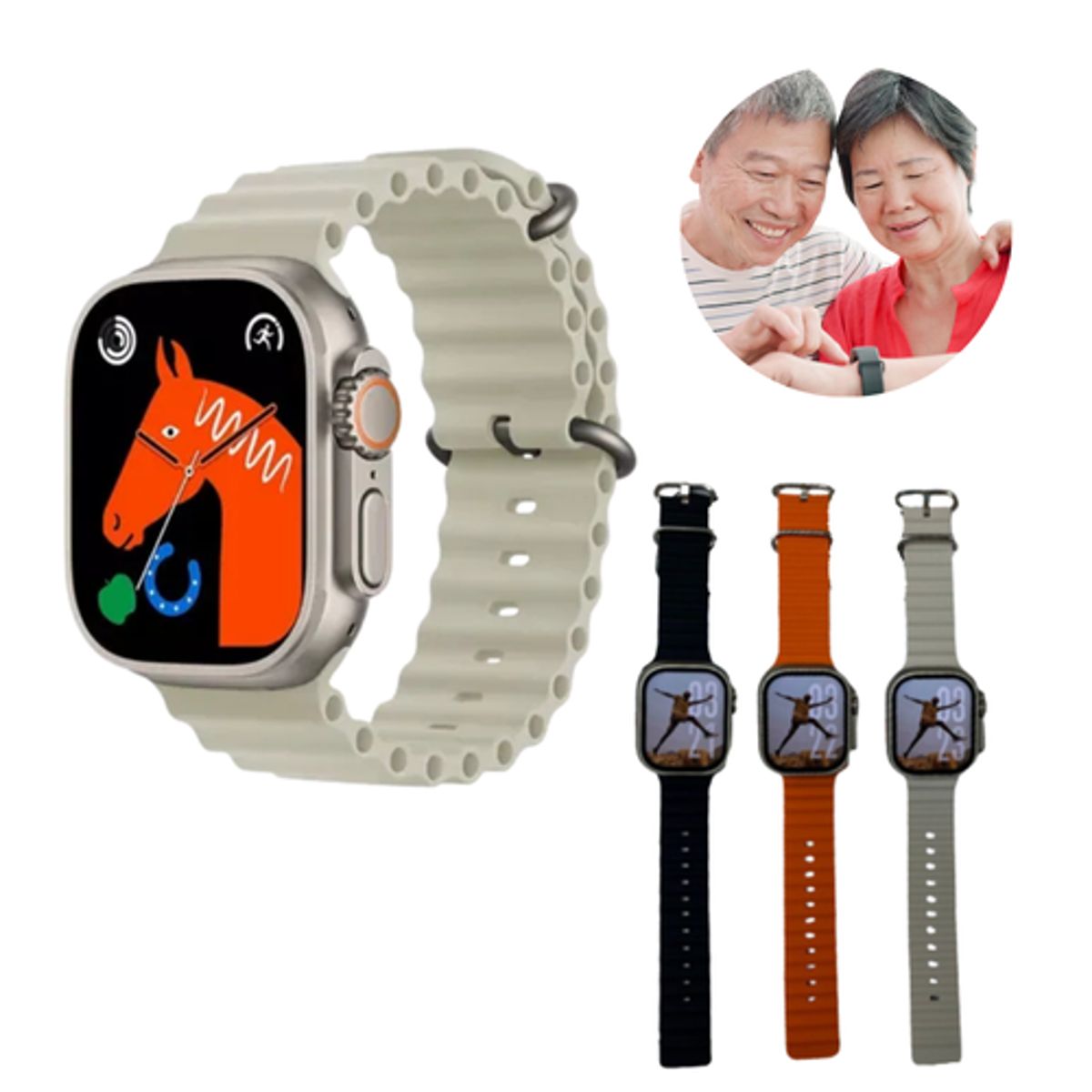 SHUNGA - Reloj Inteligente Smartwatch W10+ Ultra PowerFit