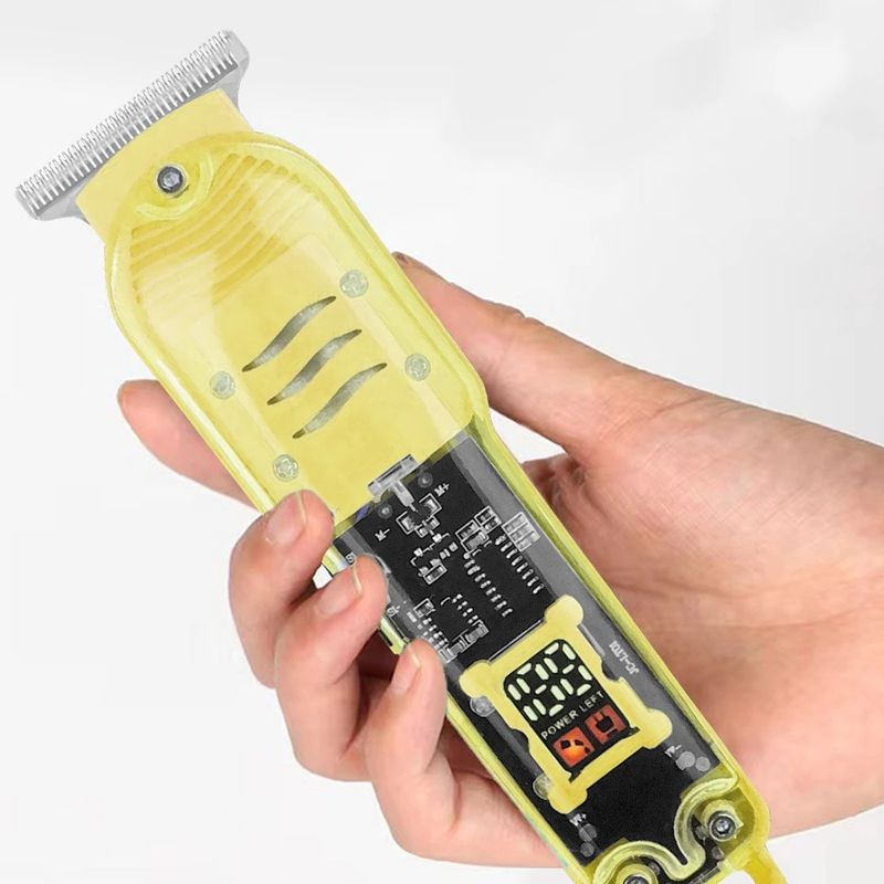 GENERICO - Maquina Corta Pelo Y Barba Transparente Inalámbrica Afeitado