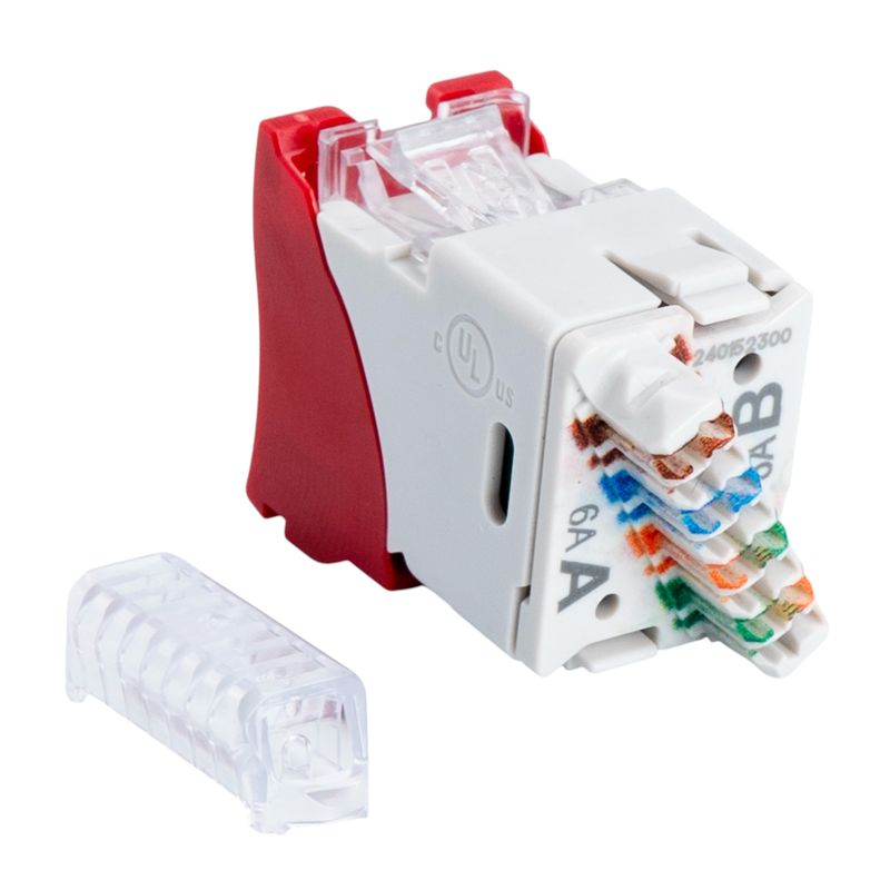 SIEMON - Jack RJ45 Cat 6A Blindado Z-MAX SIEMON Rojo