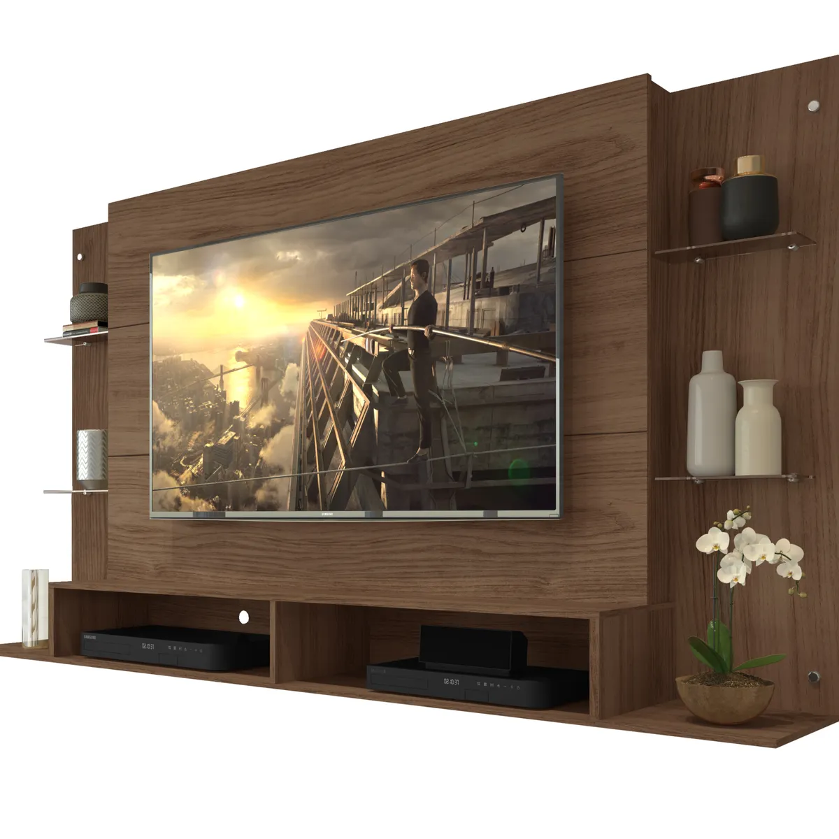 GENERICO - Panel para TV 60 Pulgadas Braga Marron MDP