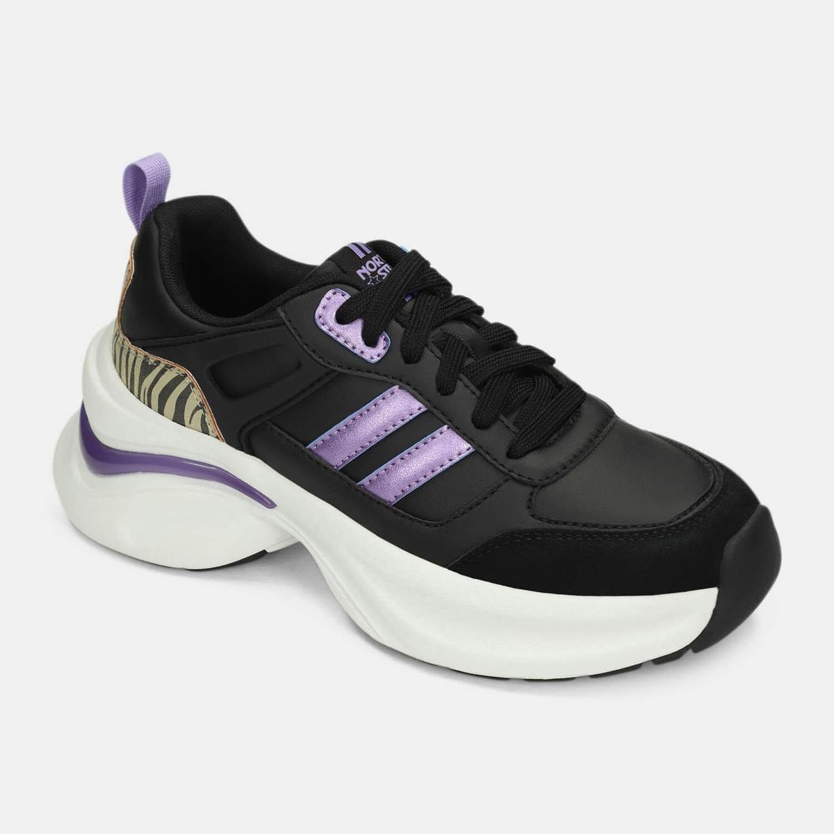 NORTH STAR - Tenis Para Mujer North Star Negro Luz Isaru