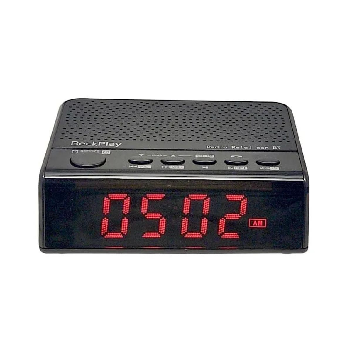 GENERICO - Radio Reloj despertador Recargable Carga Celulares Bluetooth