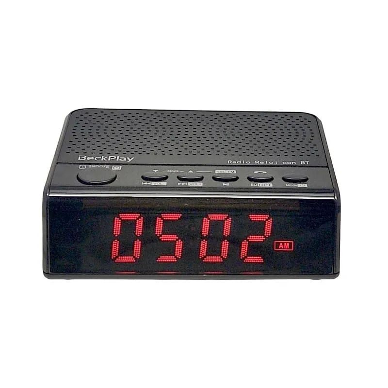 GENERICO - Radio Reloj despertador Recargable Carga Celulares Bluetooth