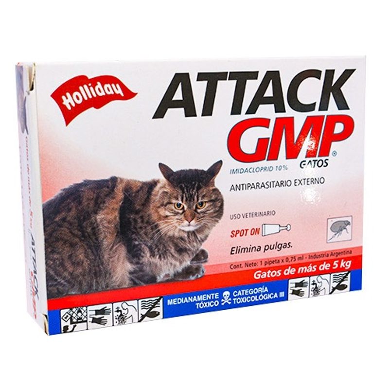 GENERICO - DESPARASITANTE ATTACK GATOS GMP 075ML