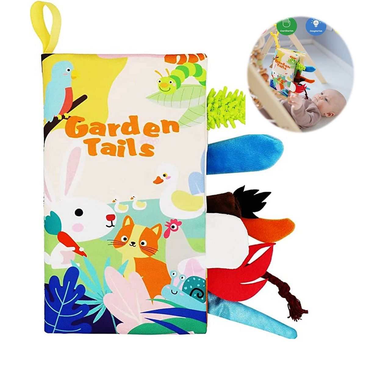 SIN ETIQUETAS - Libro de estimulación Temprana Garden Tails