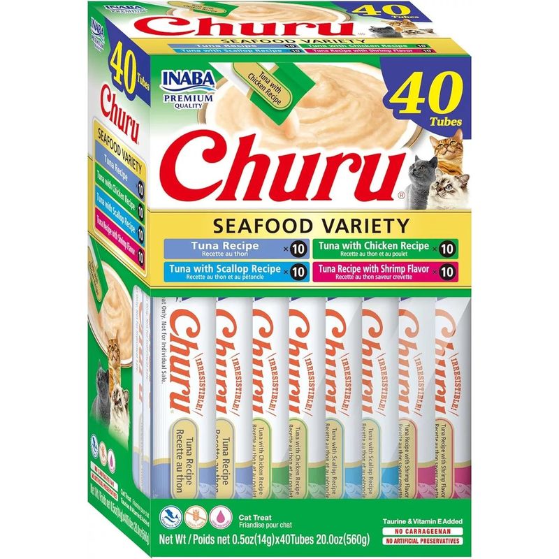GENERICO - Snack para Gatos Churu tuna variado verde 40und