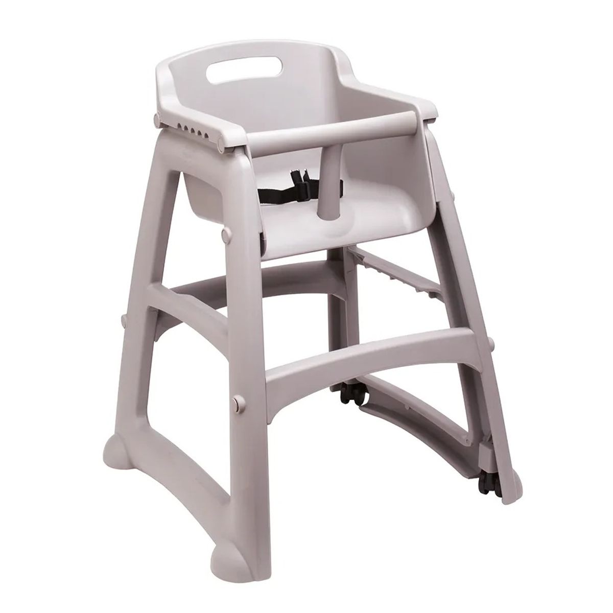 RUBBERMAID - Silla Comedor Bebe Rubbermaid Restaurante Con Ruedas Gris