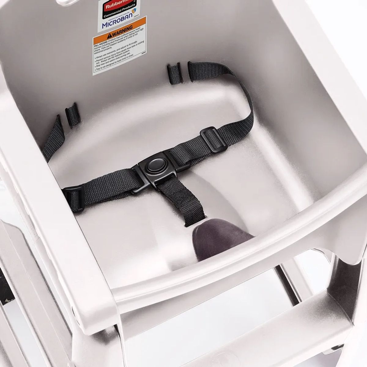 RUBBERMAID - Silla Comedor Bebe Rubbermaid Restaurante Con Ruedas Gris