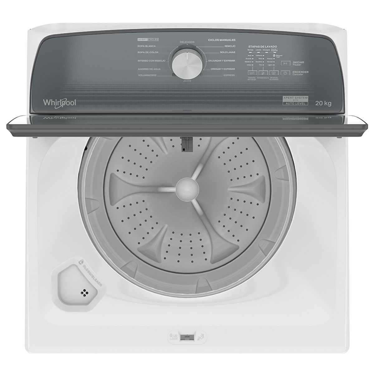 WHIRLPOOL - Lavadora Carga Superior 20kg Xpert System Impeller