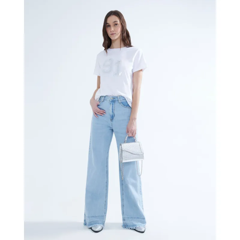 SEVEN SEVEN - Jean Para Mujer Wide-Leg Color Azul Medio Marca Seven Seven #28160849