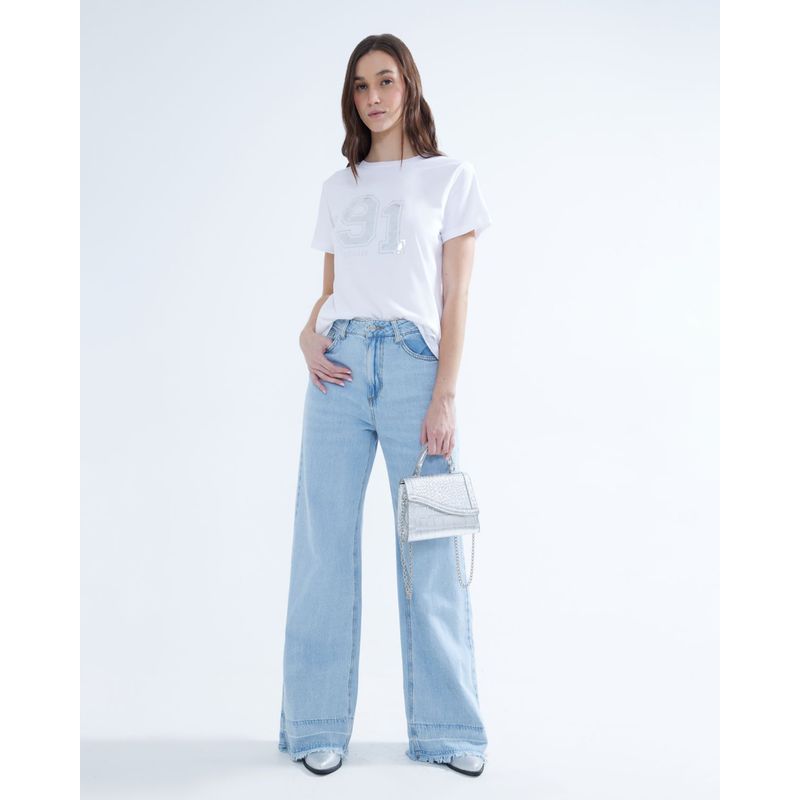 SEVEN SEVEN - Jean Para Mujer Wide-Leg Color Azul Medio Marca Seven Seven #28160849