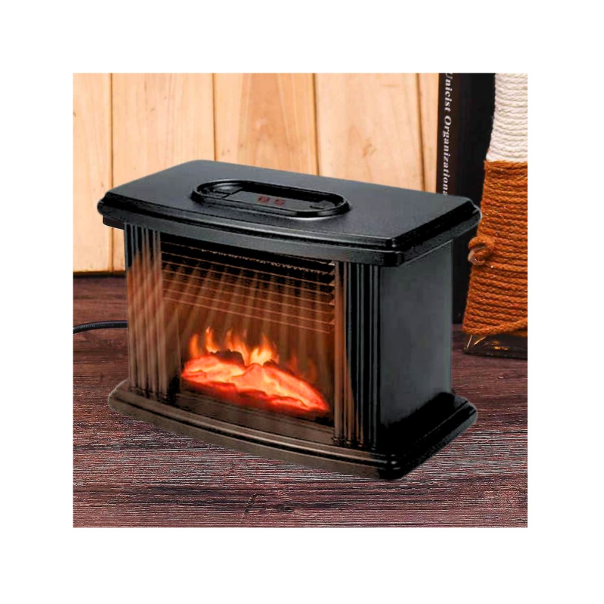 GENERICO - Calentador De Ambiente Mini Chimenea Eléctrica Para El Hogar