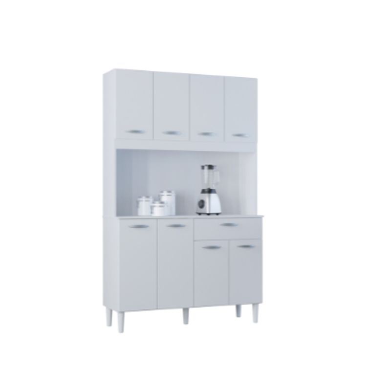 GENERICO - Alacena Para Cocina Cassia 8 Puertas 1 Cajon Blanca