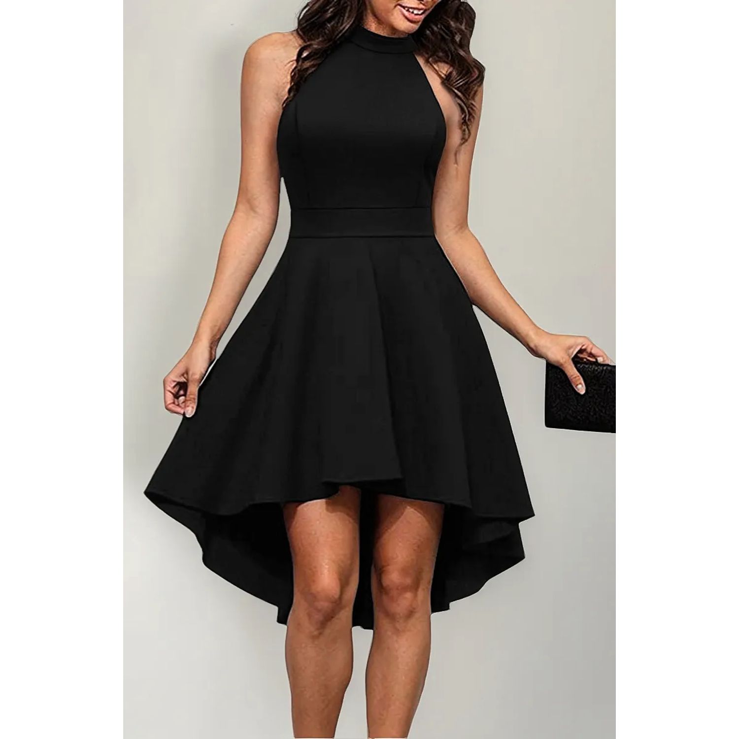 Vestido Blanco Vestidos Negros De Cola De Pato Vestidos Elegantes