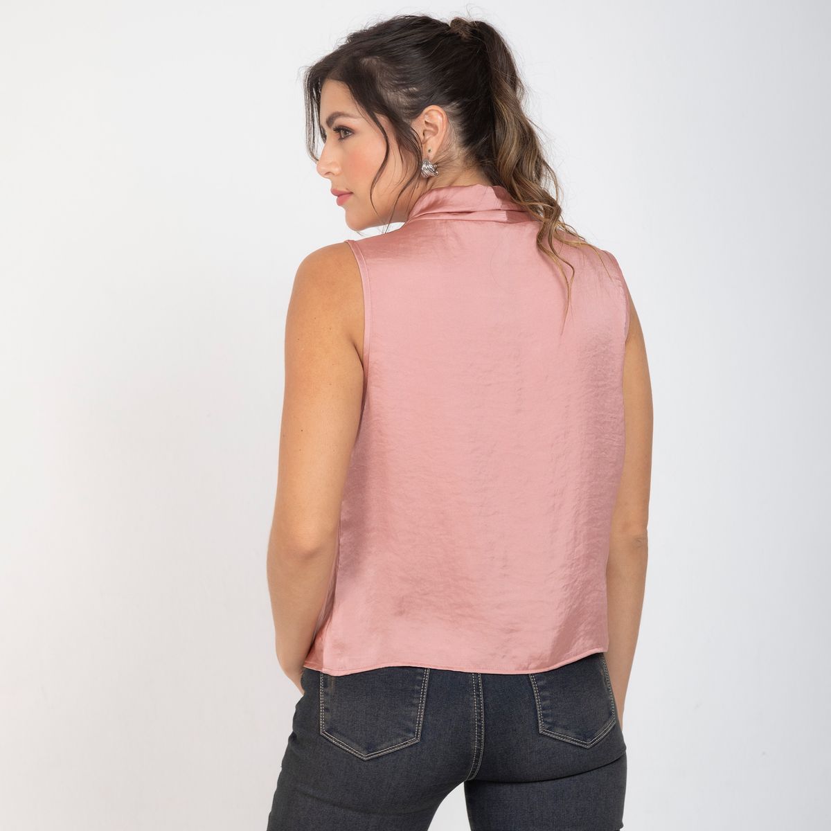 ADRISSA - Blusa Básica Marcela Escote Drapeado  Adrissa