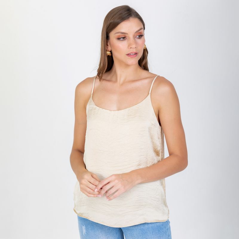 ADRISSA - Blusa Olivia Básica De Tiras Para Mujer Adrissa