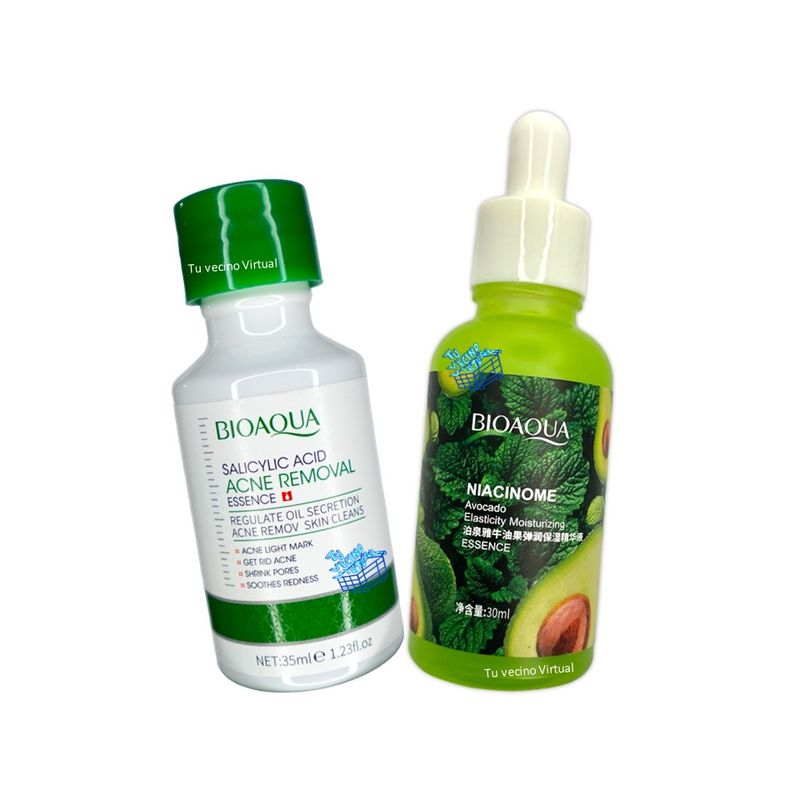 BIOAQUA - Suero de Acido Salicilico Bioaqua + Serum aguacate niacinamida BIOAQUA