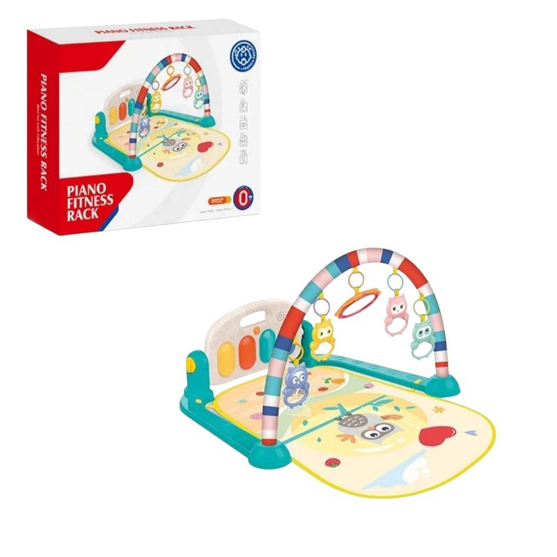 GENERICO - Gimnasio tapete piano musical estimulacion bebes diseño buho