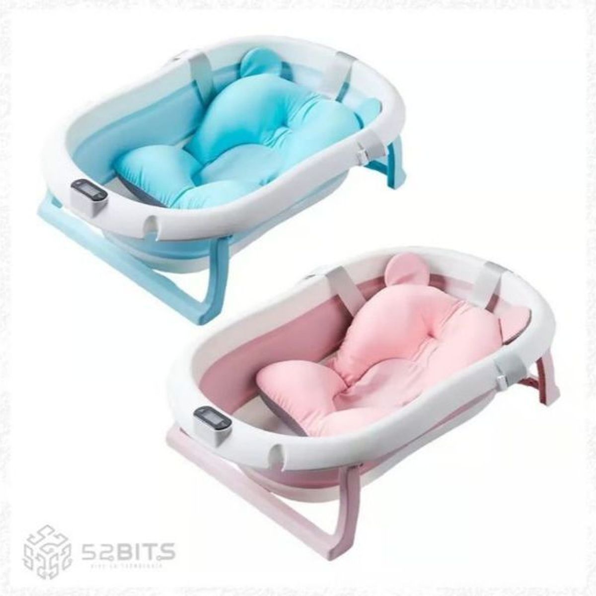 GENERICO - Bañera Plegable para Bebé con Base Antideslizante