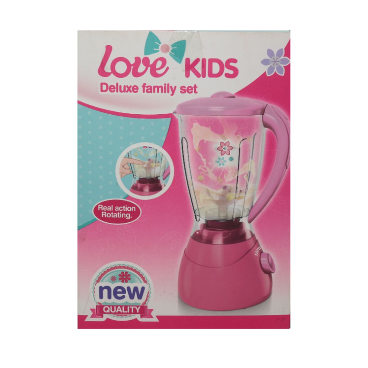 JUGUETELANDIA - Licuadora Love Kids Pilas Caja
